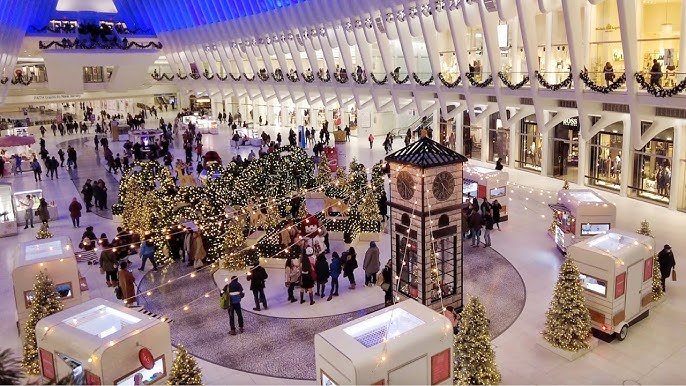 ⁴ᴷ New York City Christmas ✨ Holiday Market at The Oculus Downtown Manhattan New York City 🎅🎄 - YouTube