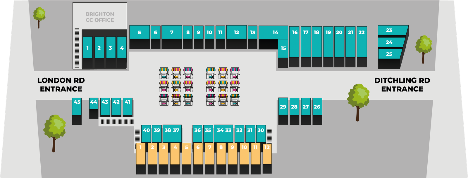 Brighton Open Market Map