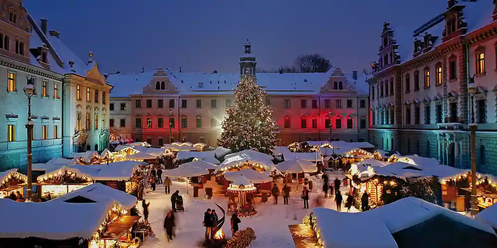 Regensburg Romantic Christmas Market at Thuran and Taxis