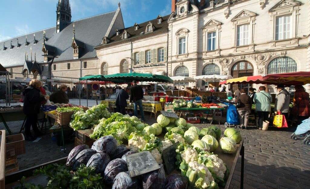 Weekly Market in Beaune, France