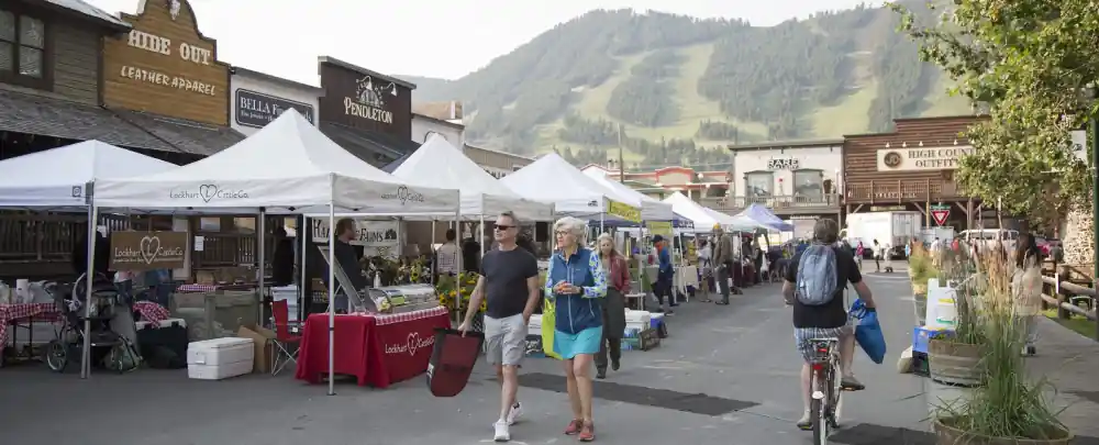 Jackson Hole Farmers Market on Town Square