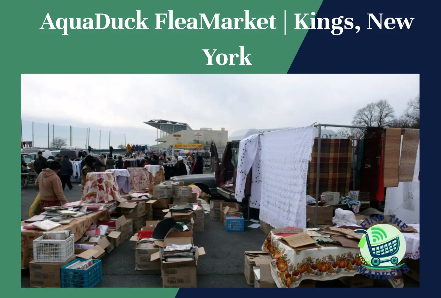 aquaduck fleamarket kings, new york