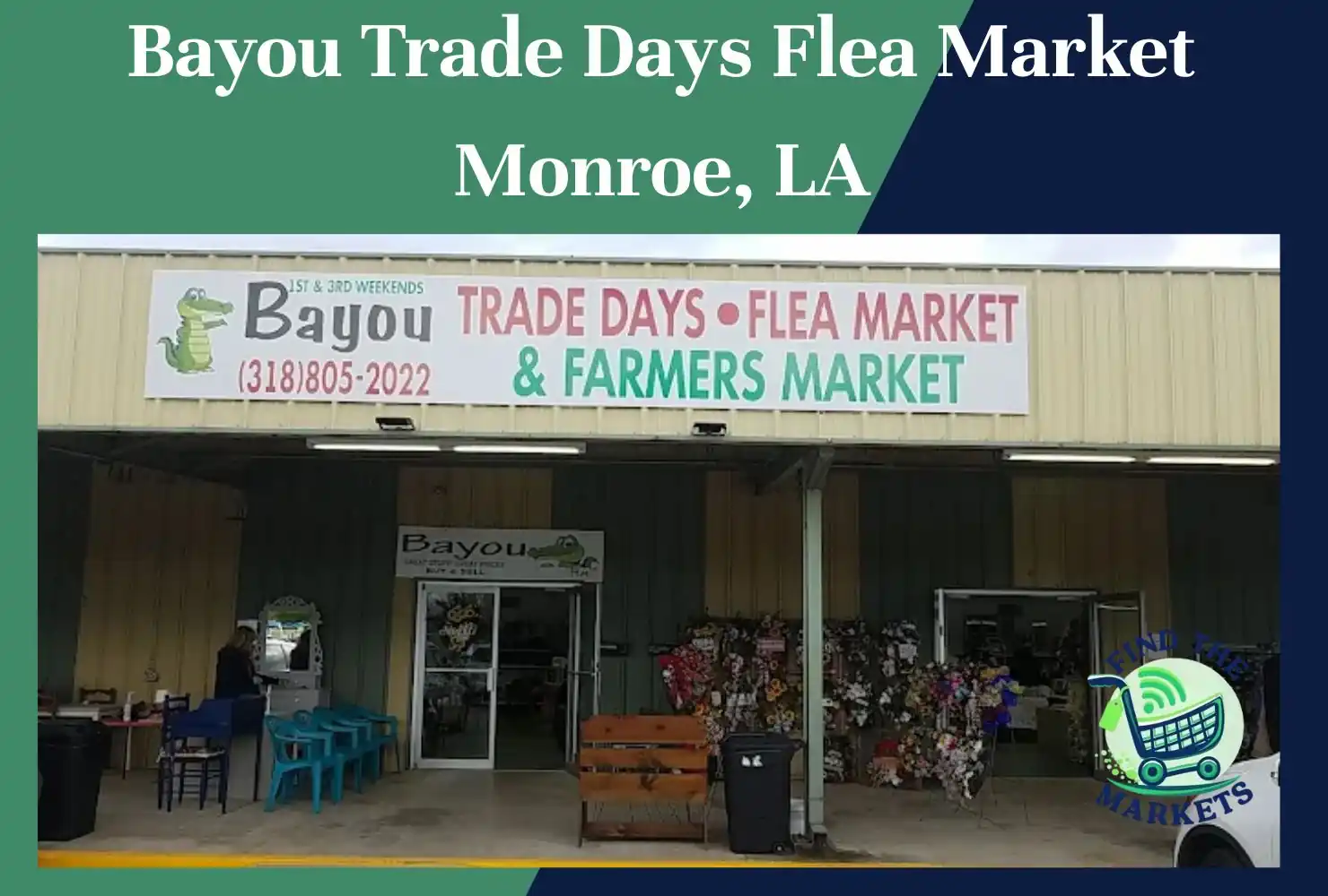 bayou trade days flea market monroe, la