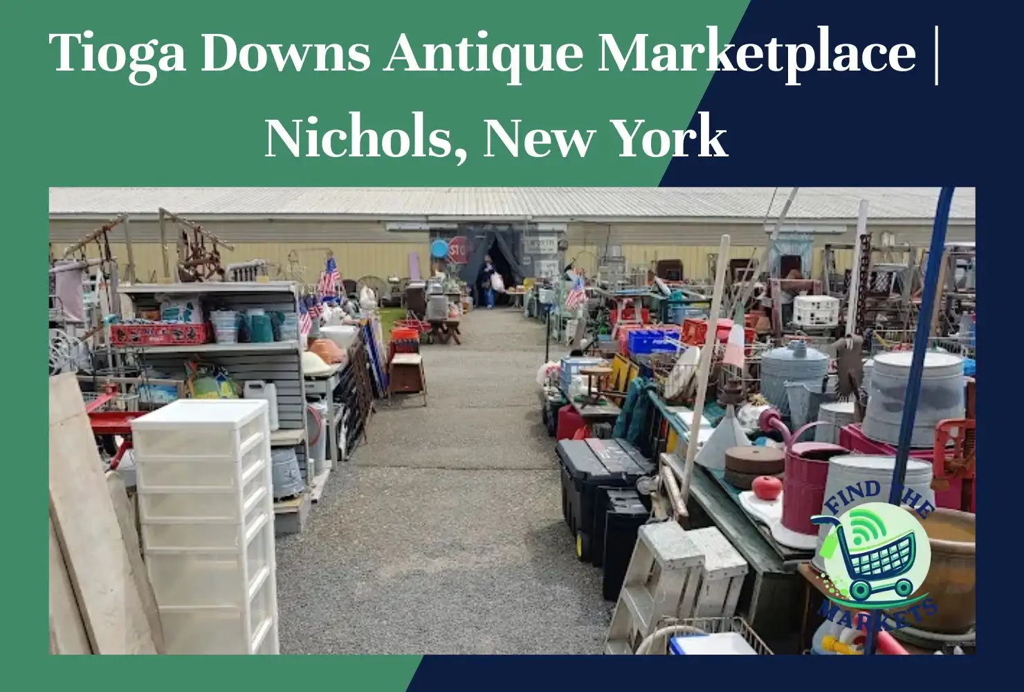 tioga downs antique marketplace nichols, new york
