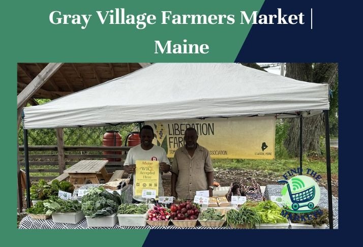 gray village farmers market , maine